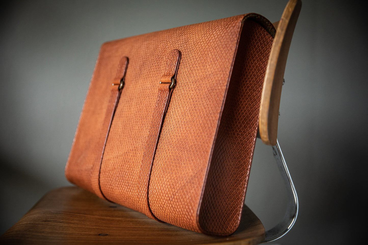 Aktenmappe Mk1 - hellbraun - Pythonprägung