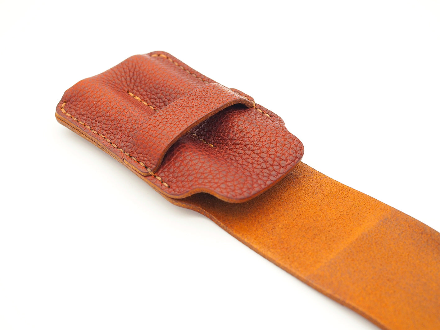 Stiftetui für 2 Pocketpens - cognac - gemillt