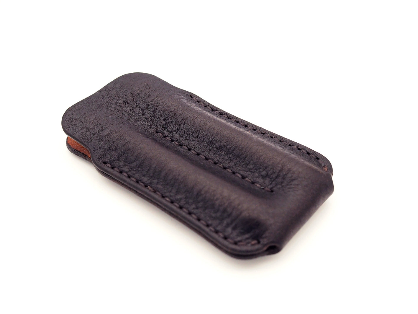 Stecketui für 2 Pocketpens - dunkelbraun - gemillt