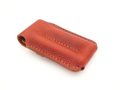 Stiftetui für 2 Pocketpens - cognac - gemillt